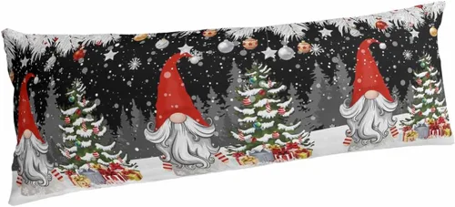 Vista 16 de Fundas de almohada de tamaño King con muñeco de nieve, fundas de almohada suaves decorativas para sofá de cuerpo largo con cierre de sobre, diseño