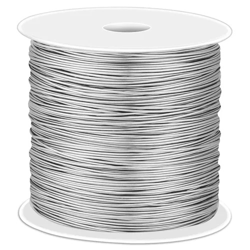 Vista 8 de Cridoz - Alambre de acero inoxidable de calibre 18 para hacer joyas, alambre de 1mm para envoltura de cierre