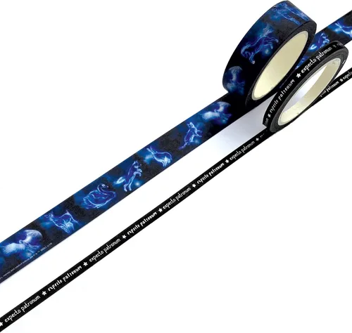 Paper House Productions Harry Potter - Juego de 2 rollos de cinta adhesiva decorativa Washi para álbumes de recortes y manualidades - Expecto