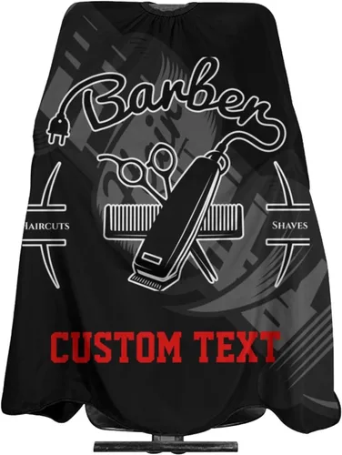 Vista 31 de Capa de peluquero personalizada, Capa de salón para corte de pelo personalizada para hombres