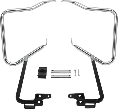 Vista 10 de ECOTRIC Barras protectoras de soporte para alforja compatibles con Harley Davidson Touring Street Road Glide FLH 2014-2024, color negro