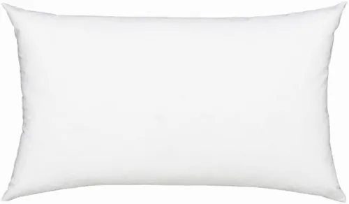 Vista 4 de Fennco Styles Relleno de almohada de fibra de poliéster blanco - Hecho en Estados Unidos (16 x 16 pulgadas redondo)