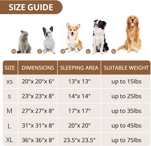 Vista 105 de JOLLYVOGUE Cama Calmante para Perros Pequeños - Cama para Perros Pequeños en Forma de Dona Lavable de 23 Pulgadas para Gatitos y Cachorros, Camas