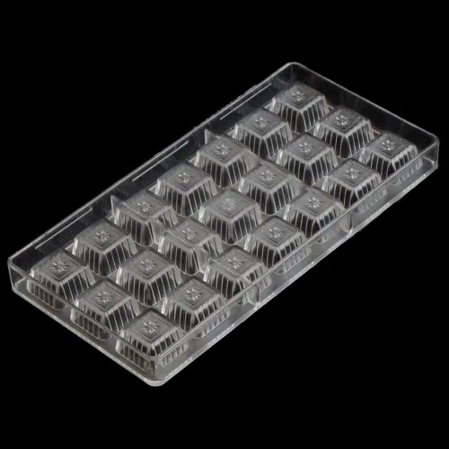 Vista 3 de Molde de policarbonato para chocolate, molde de caramelo de bricolaje, utensilios para hornear de plástico duro transparente, herramientas de 1