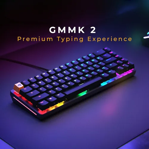 Vista 2 de GLORIOUS Gaming - Teclado mecánico TKL - Teclado personalizado al 65% - Compacto de bajo perfil - Hotswap con interruptores estilo Cherry Mx