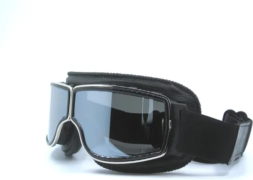 Vista 2 de Googles vintage, estilo aviador, para motocicleta Cruiser T13 T13BCB. Clásico.