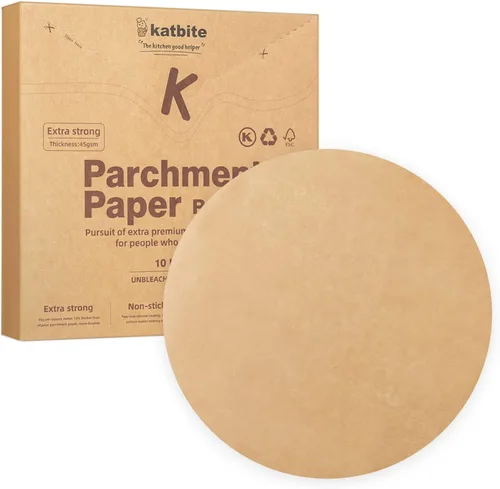 Vista 18 de Katbite - Rondas de papel pergamino de servicio pesado de 4 pulgadas, 200 piezas de rondas de papel pergamino para masas, uso para hornear pequeños