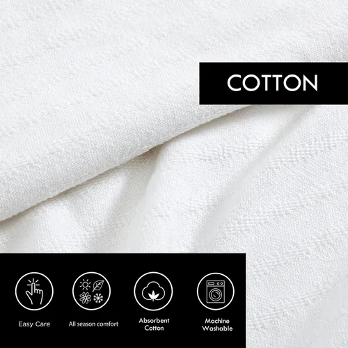 Vista 5 de Vera Wang - Manta suave tamaño Queen para cama y sofá, manta acogedora