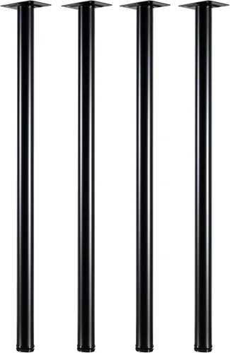 Vista 8 de LCSDLHSY - Patas de mesa de metal ajustables de 28 pulgadas, patas de escritorio, patas redondas para muebles, mesa de centro de bricolaje, patas