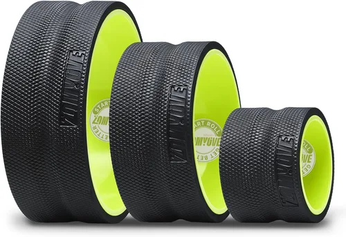 Vista 10 de Paquete de 3 Rodillos para Espalda - Rueda de Yoga para Alivio del Dolor de Espalda y Estiramiento, Rueda para Espalda para Masaje de Tejido