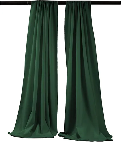 Vista 26 de New Creations Fabric & Foam Inc, Panel de cortina de popelina de poliéster, 1 par (aguamarina, 2 paneles, 5 pies de ancho x 6 pies de alto)