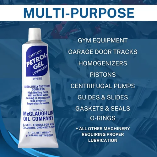 Vista 4 de Petrol-Gel Lubricante para equipos de grado alimenticio NSF - Aceite mineral prémium para aplicaciones de grasa de grado alimenticio, multiusos