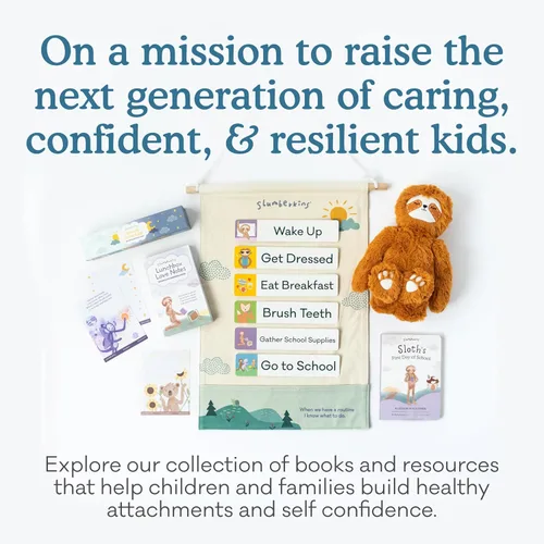 Vista 8 de Slumberkins Horario visual de 18 piezas para niños Herramienta visual reversible para enseñar rutinas diurnas y nocturnas en casa y escuela