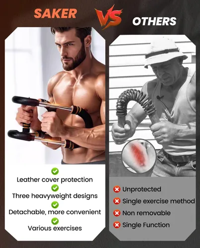 Vista 3 de 2026 New Saker PowerTwist Arm Trainer, Adjustable Forearm Strengthener, Arm Exercise and Chest Workout Equipment for Home Gym, for Men, Ideas for