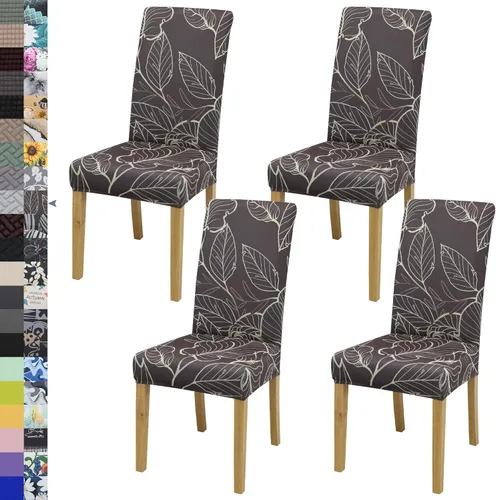 Vista 134 de BIETYONE - Fundas para sillas de comedor, juego de 2 fundas para sillas de comedor o cocina, lavables, protectoras, para sillas Parsons