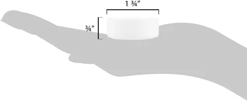 Vista 8 de American Metalcraft Portavelas de porcelana (4 unidades), redondo, blanco, PSLT17