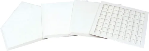 Champro Base Set - 4 Waffle Bottom Rubber Baseball, Softball, Kickball Throw Down Style Bases, Small (B026B) WHITE