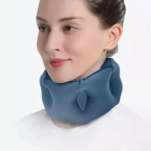Vista 8 de Avión inflable de la almohada del cuello, almohadas inflables del viaje para los aviones La almohada ultra portátil del cuello para el vuelo
