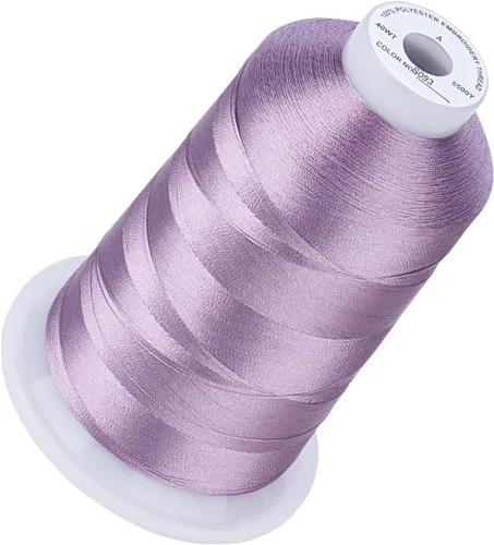 Vista 53 de Simthread 5500 yardas de hilo de bordar, 5000M de alto rendimiento 40WT 100% poliéster – Más de 170 colores vívidos, clasificado de alta velocidad