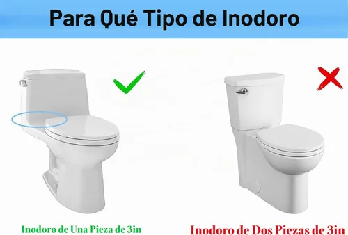 Vista 7 de Válvula de descarga de inodoro para orificio de descarga de 3 pulgadas, kit de repuesto de inodoro de una pieza, válvula de tanque de inodoro apta