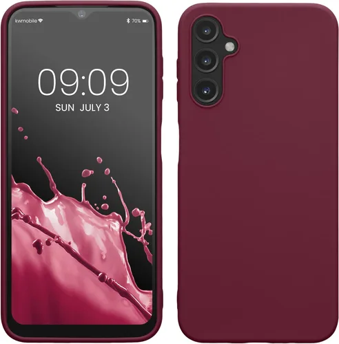Vista 178 de kwmobile Funda compatible con Samsung Galaxy A12 - Funda protectora de silicona TPU suave y delgada - Verde oscuro mate