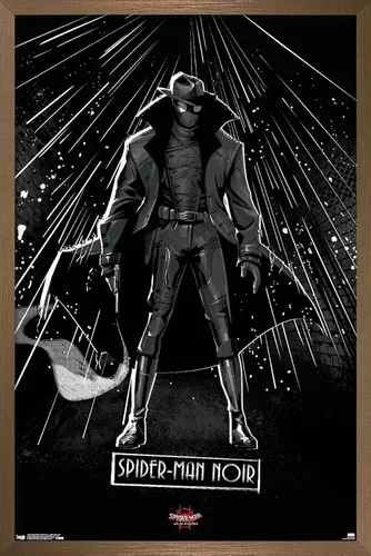 Vista 16 de Trends International Marvel Spider-Man - Póster de pared con texto en inglés "Into The Spider-Verse", de Spider-Man Noir, 14.725 x 22.375 pulgadas