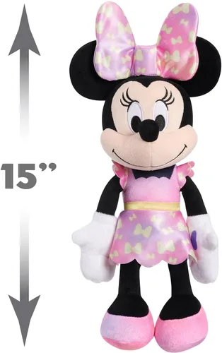 Vista 6 de Just Play - Arco de peluche de Minnie Mouse de Disney Junior de 14 pulgadas con luces y sonidos, juguetes para niños a partir de 3 años