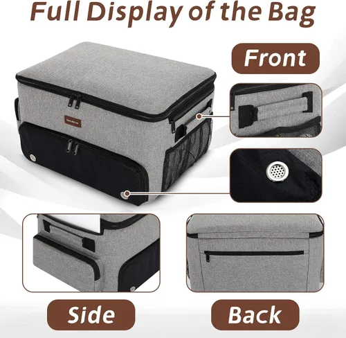 Vista 3 de Skureay Organizador de Maletero de Coche para Golf, Múltiples Compartimentos, Organizador de Almacenamiento de Coche de 2 Capas con Compartimento