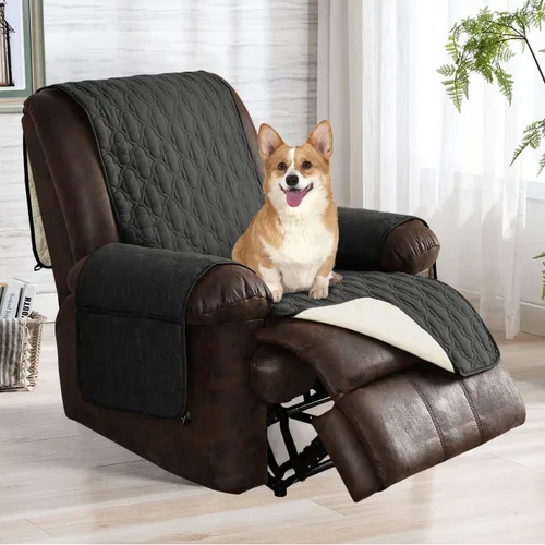 RBSC - Fundas de sofá para el hogar, 100% impermeable, acolchadas, gruesas y lo suficientemente largas para cubrir la parte del reposapiés, funda de