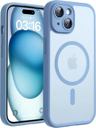 Vista 149 de TOCOL Funda para iPhone 11, compatible con Magsafe, protección completa de cámara, imanes integrados, protección contra caídas, funda translúcida