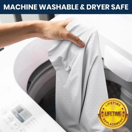 Vista 8 de Almohada Everlasting Comfort debajo de la rodilla para dormir de espalda - Almohada de espuma viscoelástica de media luna para dolor de espalda