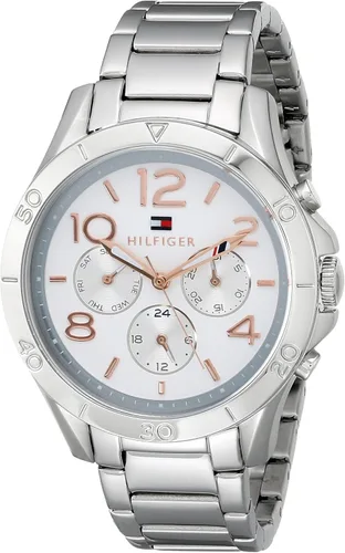 Tommy Hilfiger Reloj de 1781526sofisticado Sport Analog Cuarzo de la visualización plata para mujer