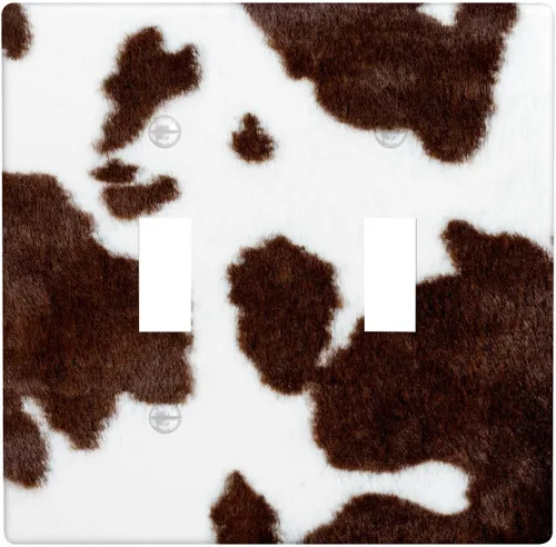 Vista 46 de Placa de interruptor de luz de 3 cuadrillas de piel de vacuno, placa frontal eléctrica de triple palanca para baño, cocina, dormitorio, habitación