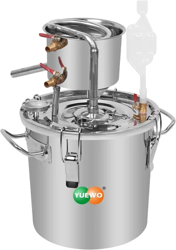 YUEWO DIY 8Gal 30L alcohol Moonshine etanol todavía licores de acero inoxidable caldera agua Destilador hogar vino kit de fabricación