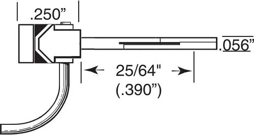 Vista 3 de 146 Acoplador de bigote de vástago central largo 1/4" 2pr