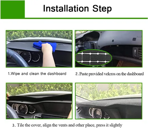 Vista 6 de Cubierta del Tablero Cubierta del Tablero de Instrumentos Alfombrilla Almohadilla Ajuste Personalizado para Toyota Camry 2007 2008 2009 2010 2011