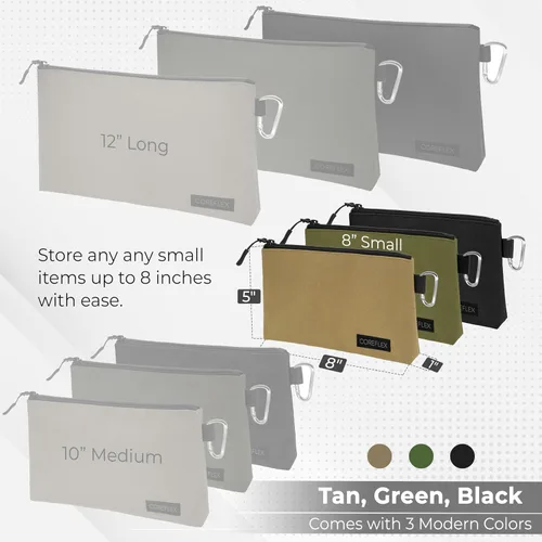 Vista 2 de COREFLEX Bolsa de herramientas premium con cremallera, bolsa de herramientas pequeña, bolsa de almacenamiento multiusos, bolsa de herramientas