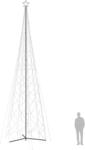 Vista 5 de Decoración de árbol de cono de Navidad para decoración de Navidad, árbol de Navidad, 3000 luces LED, 90.6 x 315 pulgadas