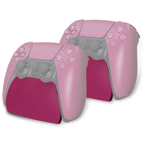 Vista 21 de PlayVital Solid Black Controller Display Stand for ps5, Gamepad Accessories Desk Holder for ps5 Controller with Rubber Pads