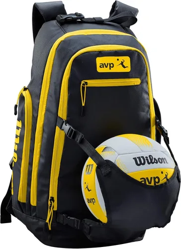 Wilson Bolsas (bolsa de lona/mochila), Negro/Amarillo, Mochila