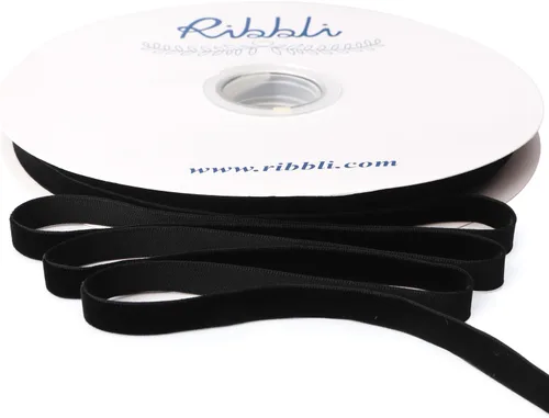 Vista 15 de Ribbli - Cinta de terciopelo marrón de 1 pulgada, carrete continuo de 25 yardas - Cinta navideña marrón para envoltorios de regalo, manualidades