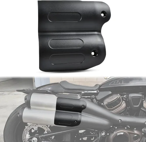 Cubierta de protección térmica para pasajero trasero Harley Sportster S 1250, cubierta de aislamiento térmico de tubo de escape negro para Harley