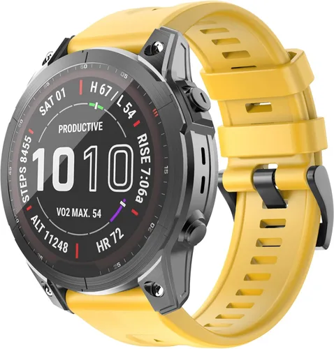 Vista 9 de OVERSTEP Correa de reloj compatible con Fenix 7, correa de reloj de silicona suave de 0.866 pulgadas de ancho para Garmin Fenix 5/Fenix 5 Plus/Fenix