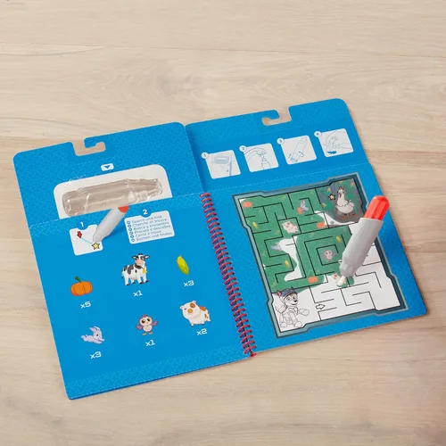 Vista 9 de Melissa & Doug Water Wow! - Libro para colorear sin desorden de la Patrulla Canina, almohadilla de actividad reutilizable para revelar agua, paquete