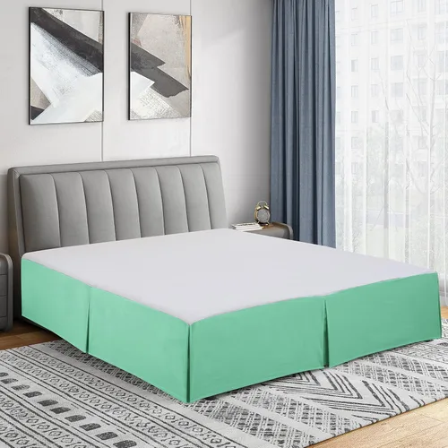 Vista 17 de Cathay Home Falda de cama plisada de microfibra de doble cepillado de fácil ajuste, ultra suave, resistente a la decoloración y a las arrugas