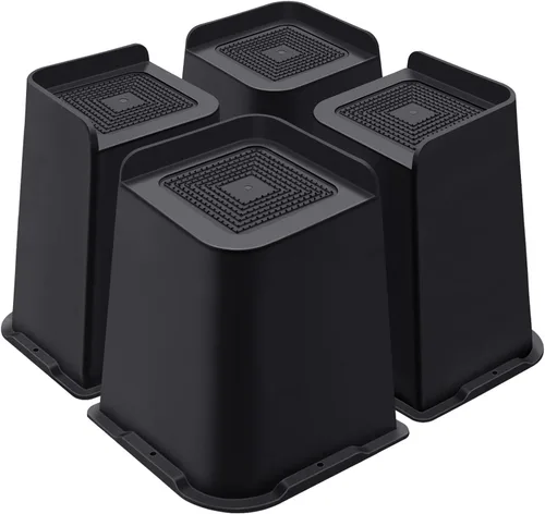 Vista 29 de ANNKUT Elevadores de cama de 1 pulgada resistentes, elevadores de muebles para cama, escritorio, mesa, sofá, sofá, elevadores de cama de gran