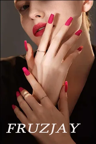 Vista 7 de Uñas postizas a presión con punta francesa, uñas postizas cuadradas medianas y largas, uñas postizas acrílicas de cobertura completa con uñas