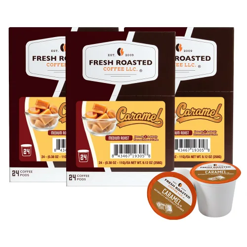 Vista 177 de Fresh Roasted Coffee, Blackbeard's Revenge, tueste medio, 24 cápsulas para cafeteras K-Cup