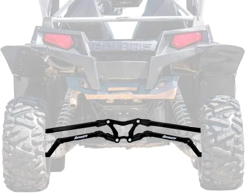 SuperATV Brazos de Reacción Posteriores y Varillas Posteriores, de Alta Distancia, en Caja, para Polaris RZR XP 900 / XP 4 900 (2011-2014) - Negro