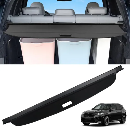 Vista 18 de Sze Cubierta de carga para Jeep Grand Cherokee 2022 2023 2024 2025 2026 (2 filas; WL) 4XE retráctil para maletero, cubierta de seguridad negra
